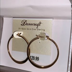 24k gold over sterling earrings